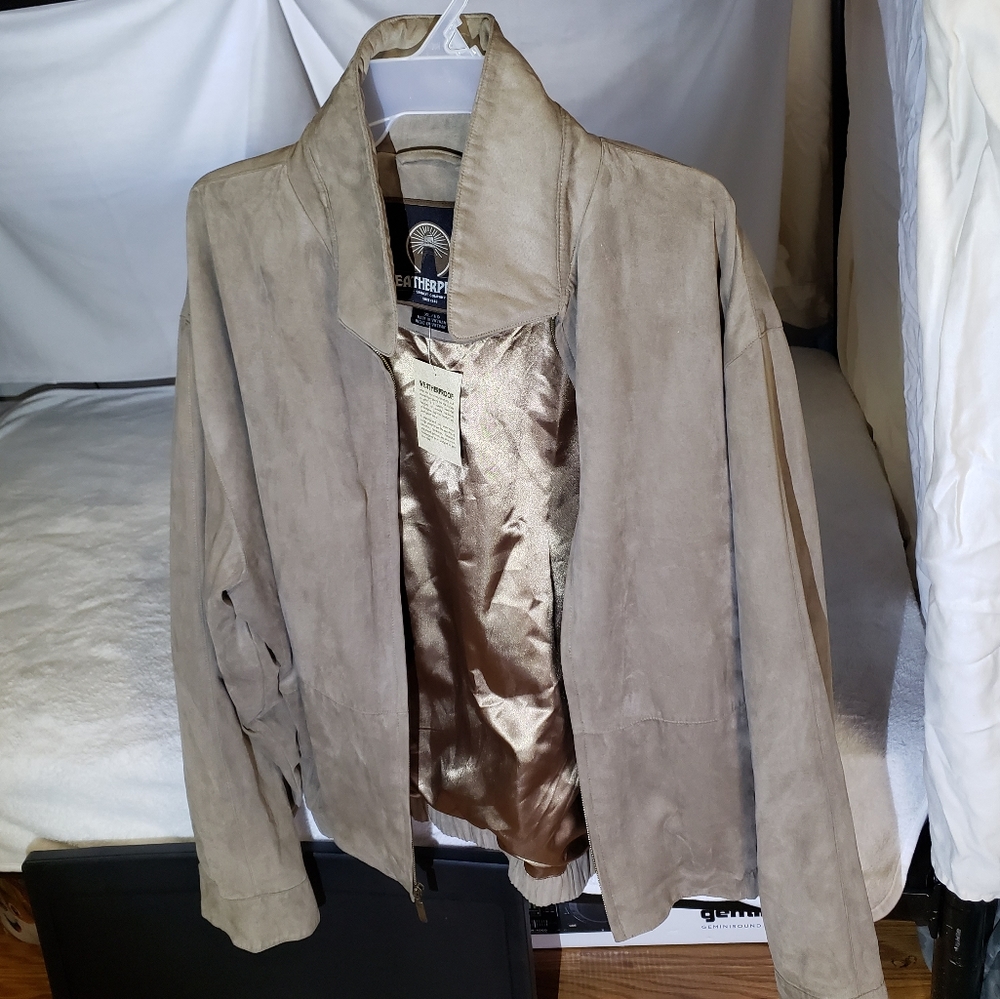 Weatherproof microsuede bomber